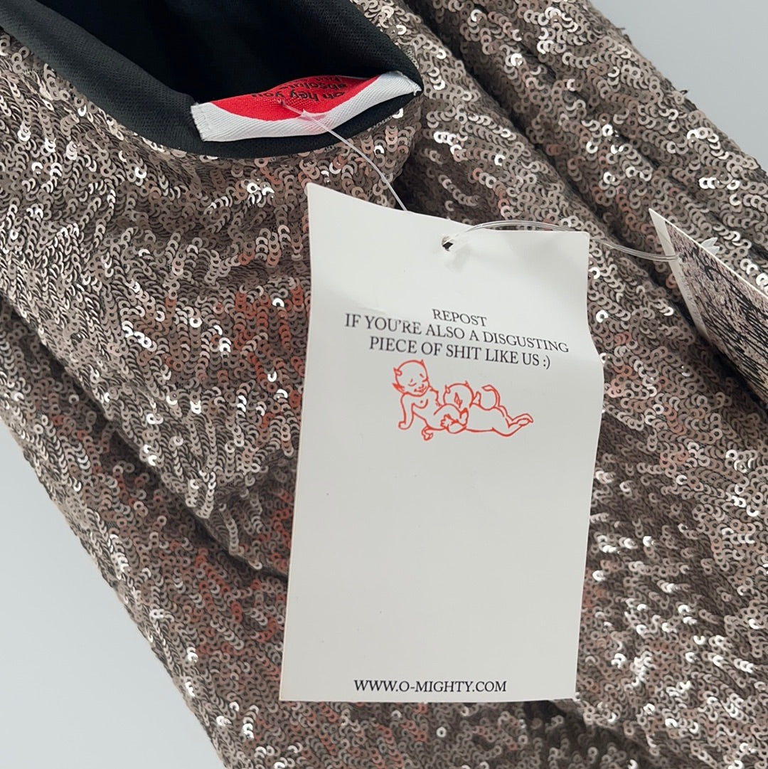 OMIGHTY Silver Sequin Dress (L)