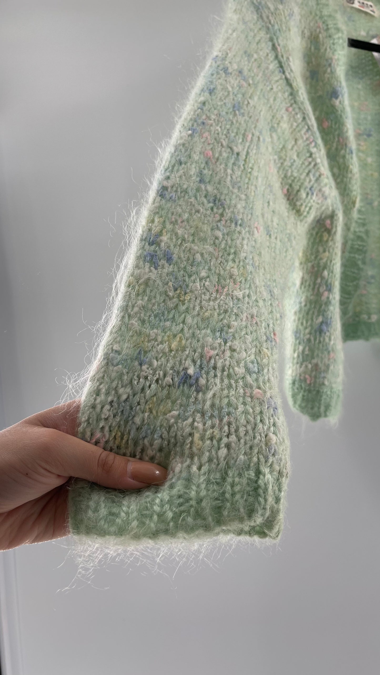 Vintage Pastel and Pearl Granny Cardigan (Medium)