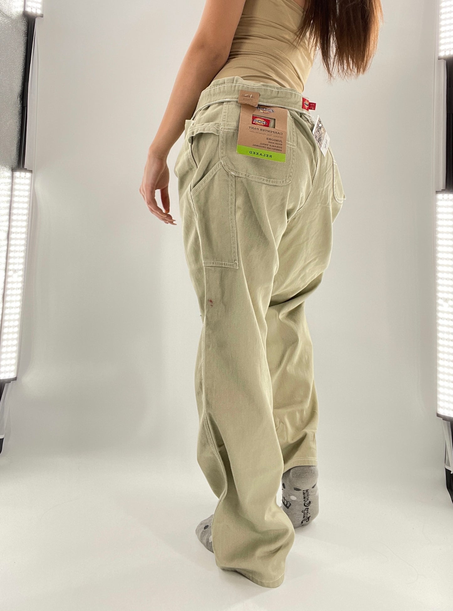 DICKIES Tan High Rise Relaxed Carpenter Pants (13/31)