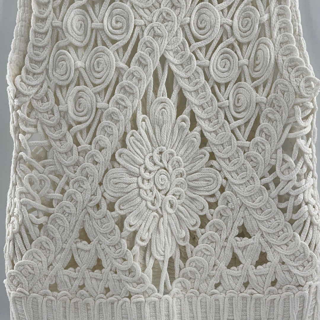 Rebecca Elliot White Knit Tank (S/M)