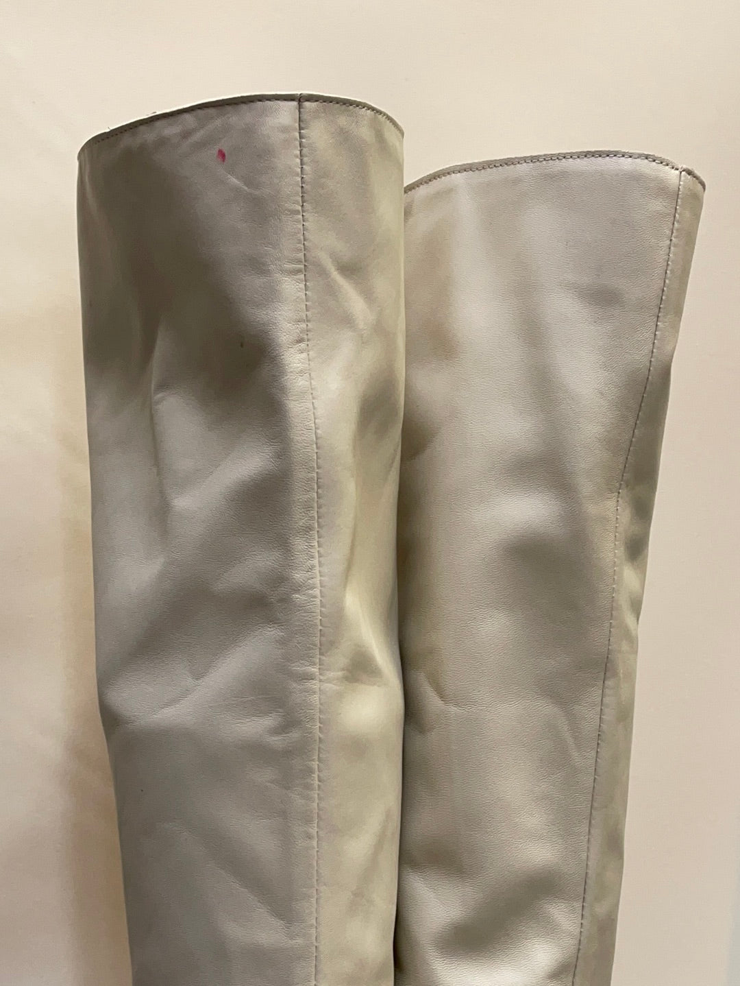 Free People Pointed White Mid-Calf Boot