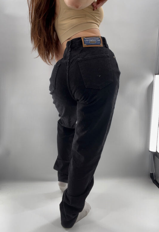 Vintage 80s Liz Claiborne Black Jeans (Sz 10L)