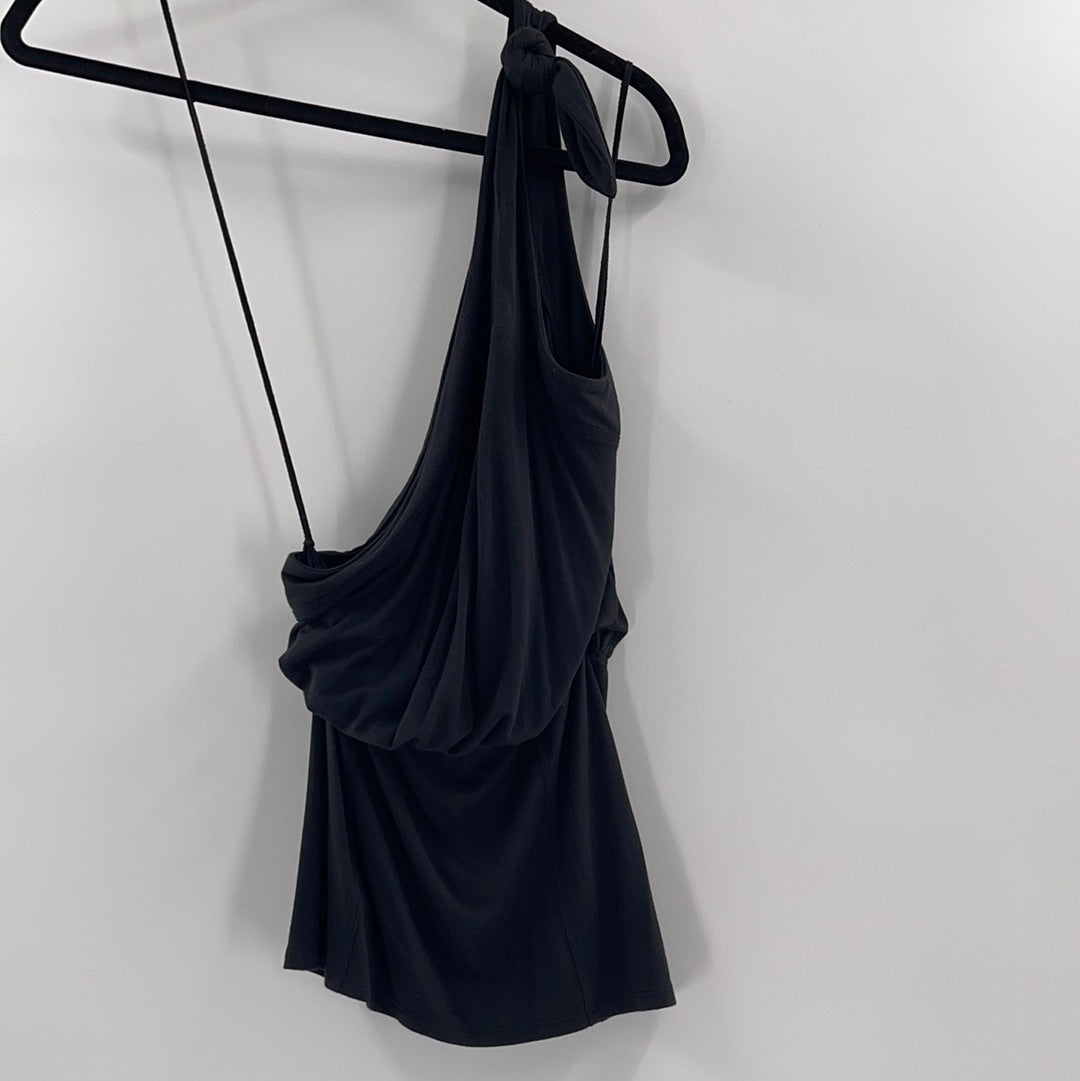 Free People Black One Shoulder Tank (M)