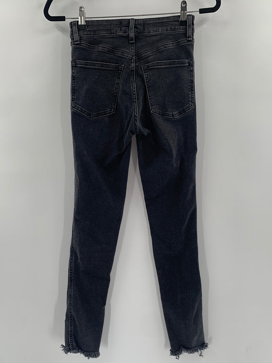 Free People Black Skinny Jeans (Size 25)