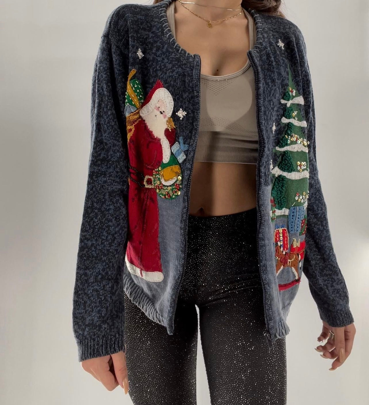 Urban Outfitters Santa Baby Holiday Cardigan (Medium)
