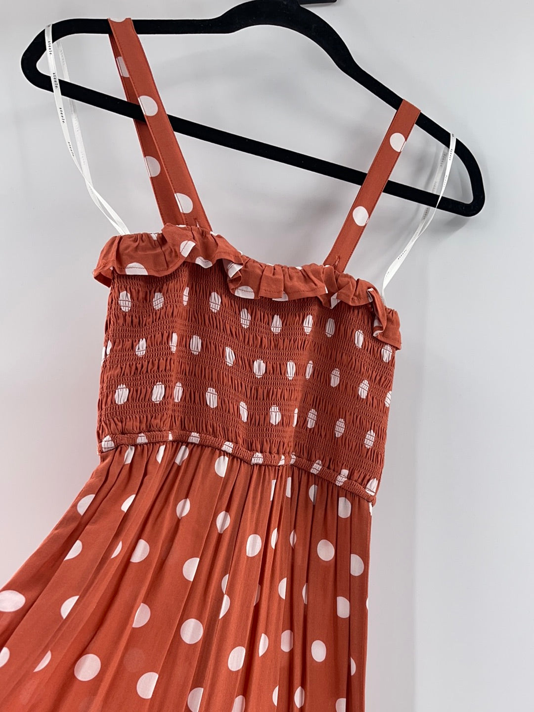 Steele Salmon Polka Dot Jumpsuit (S)