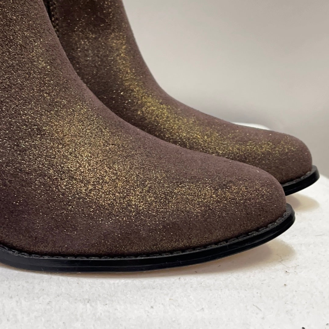 Anthropologie Glitter Boots