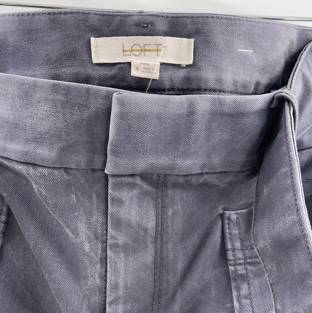 Loft Grey Ribbon Jeans (Size 4)