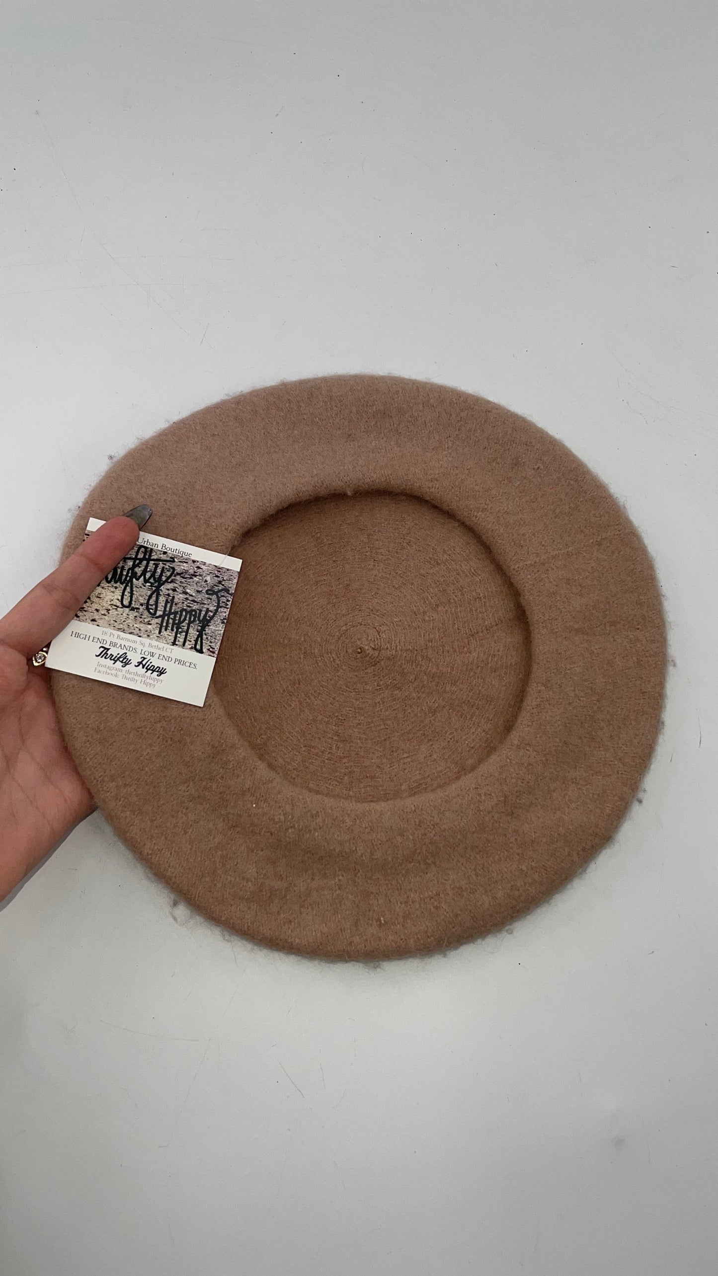 100% wool Free People Tan Beret