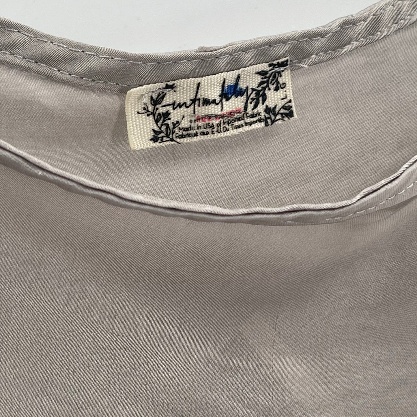 Intimately Free People Silky Silver Bodysuit (L)