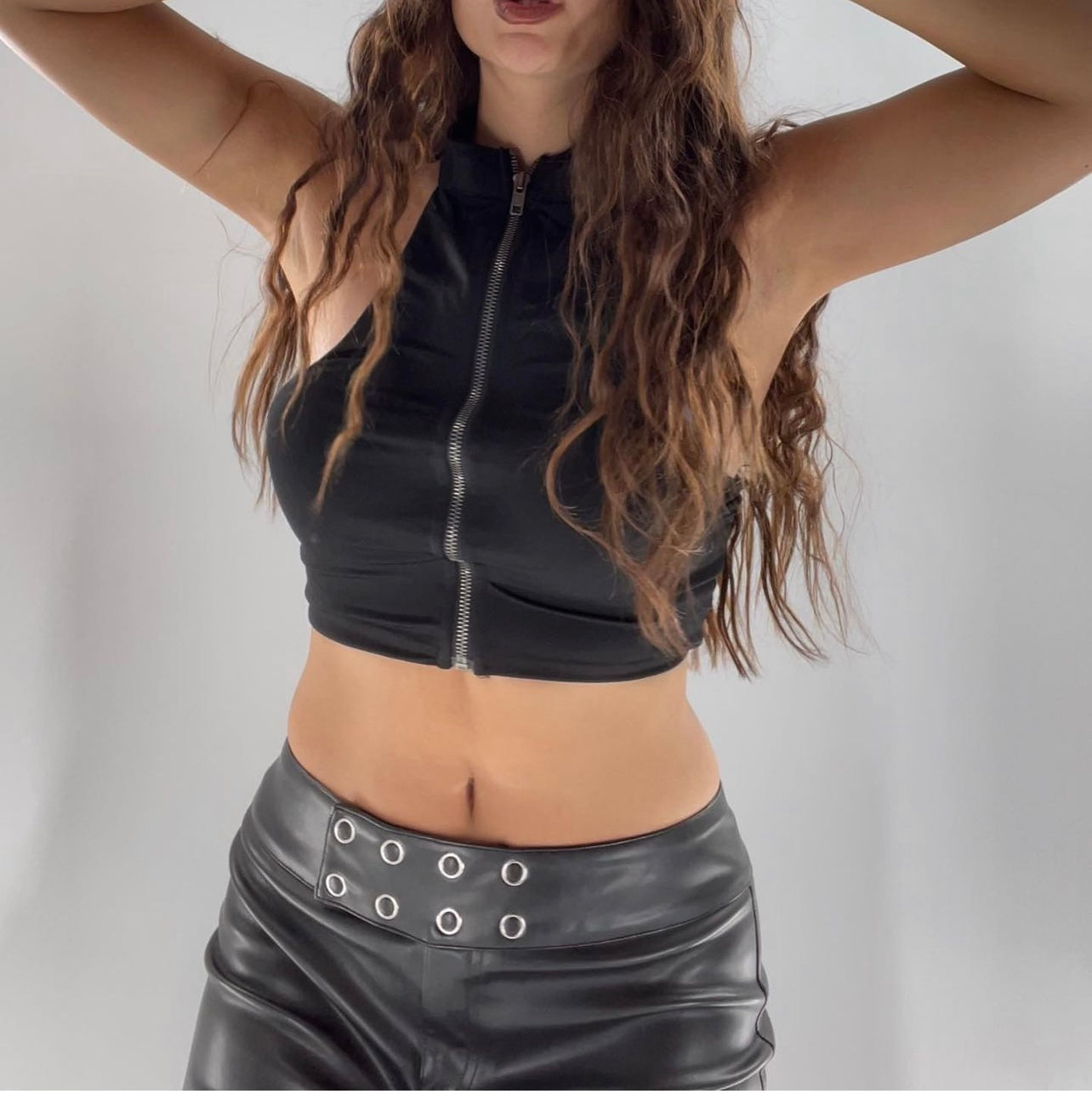 Vintage 2 Way Black Crop (Small)