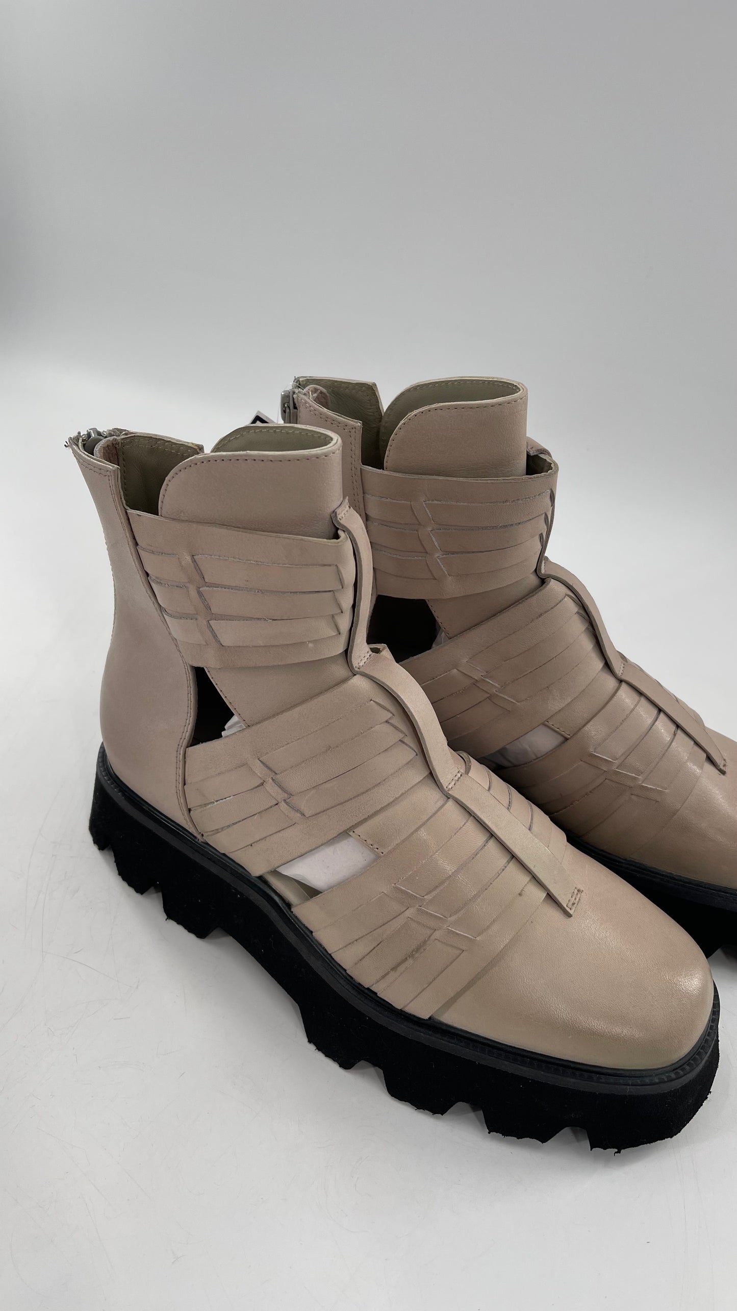 Free People Hydra Huarache Boot in Sand Dollar (39/9)