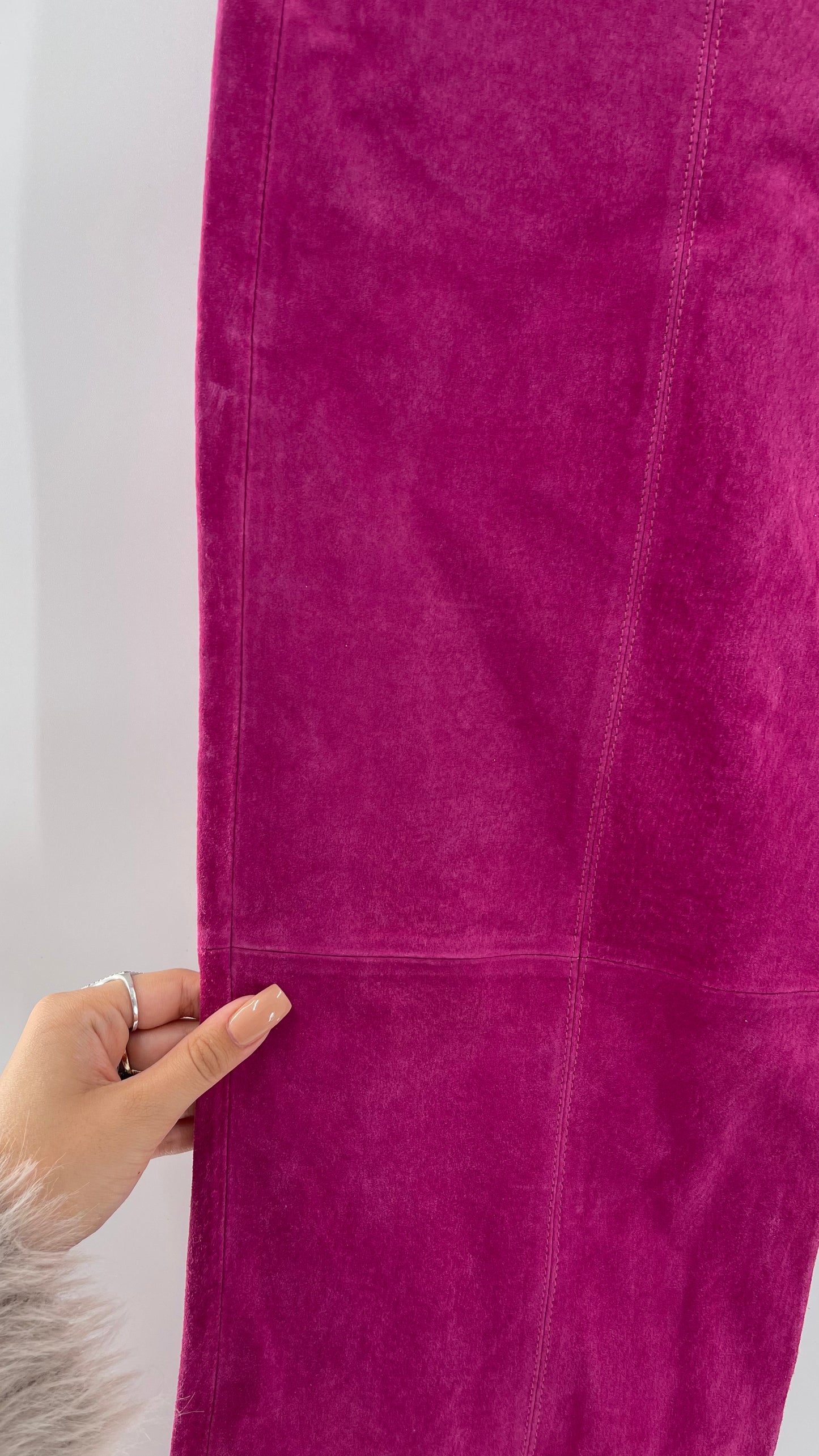 Vintage J.G. Hook Hot Pink 100% Genuine Leather Pants (Size 10)