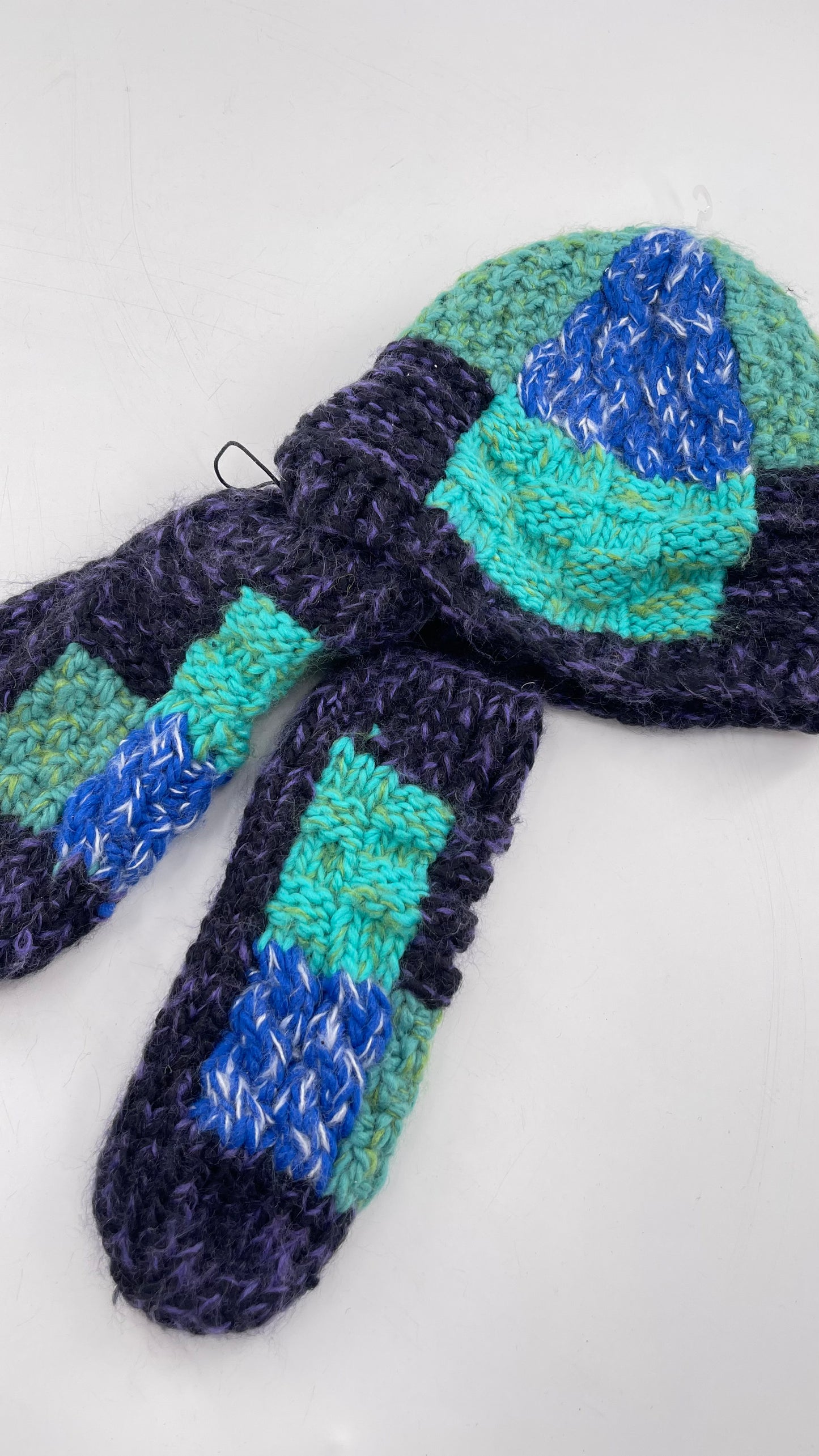 Free People Cool Tones Knit Hat and Gloves Set