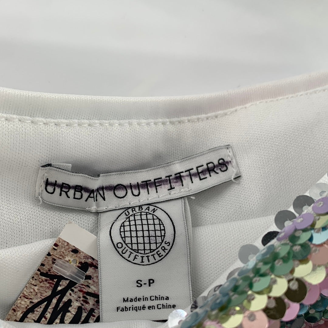 Urban Outfitters Rainbow Sequin Mini Skirt (Size S)