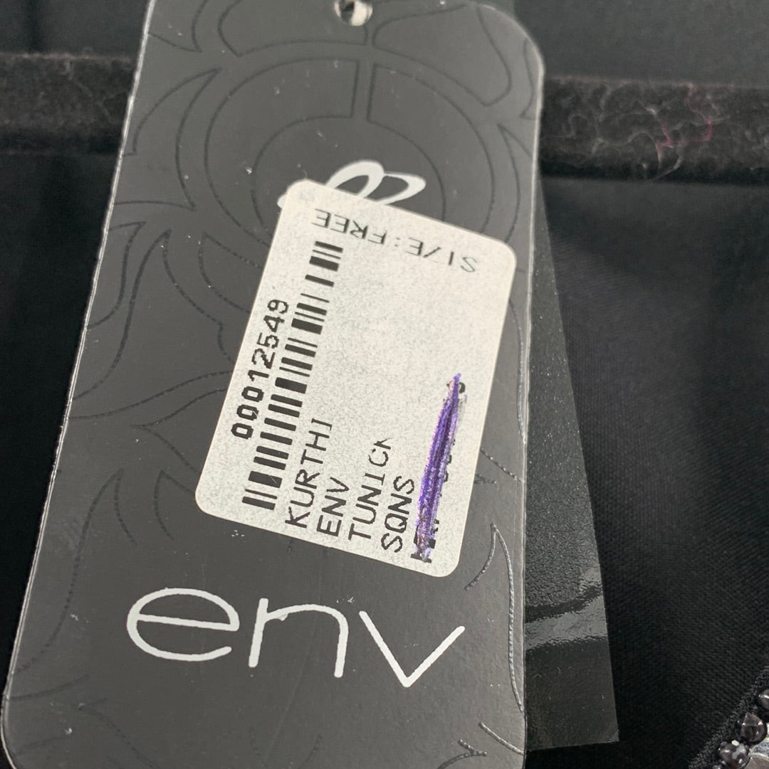 ENV black embellished tunic (M)