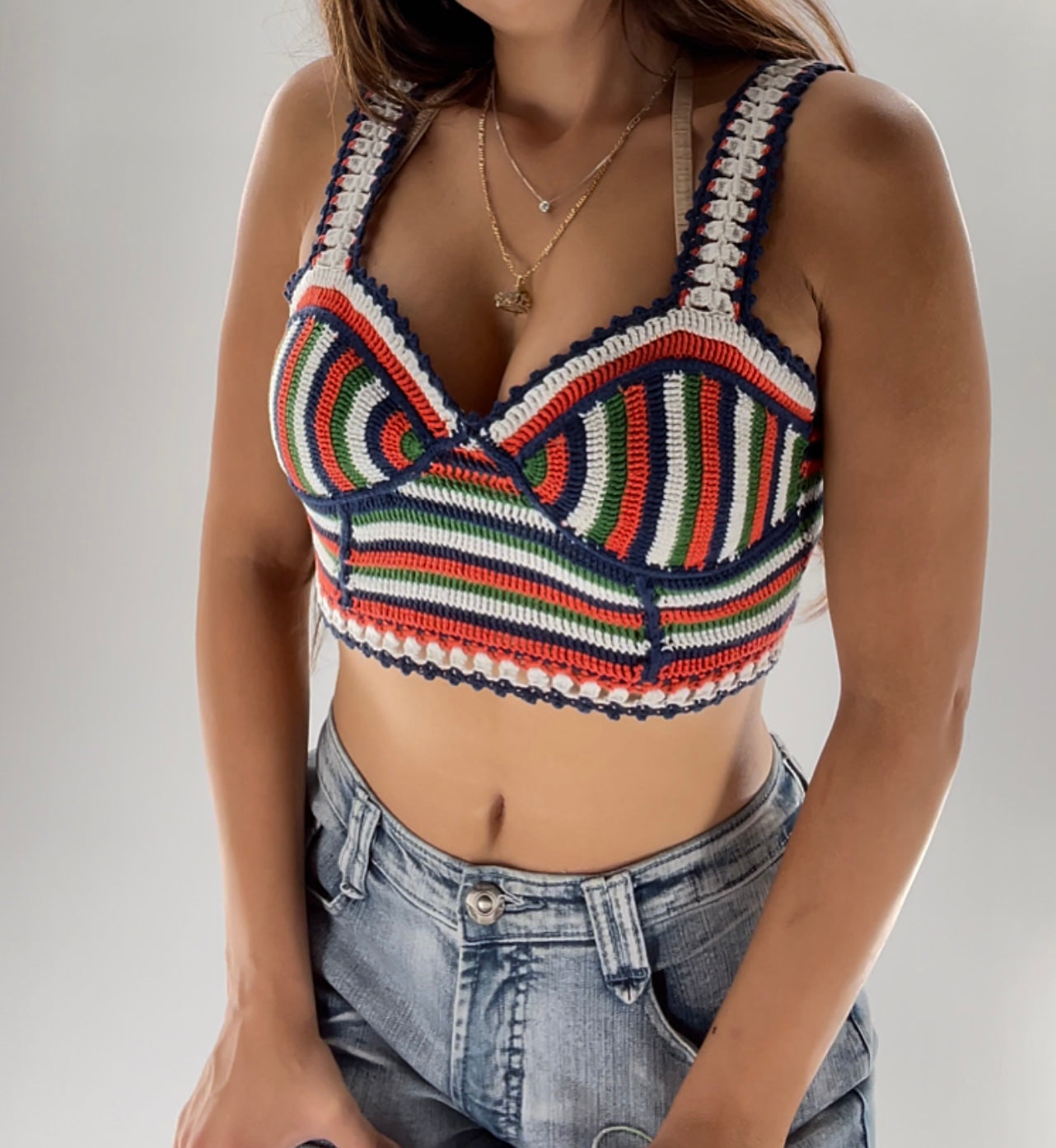 Moth Crochet Bustier Tank (XS)