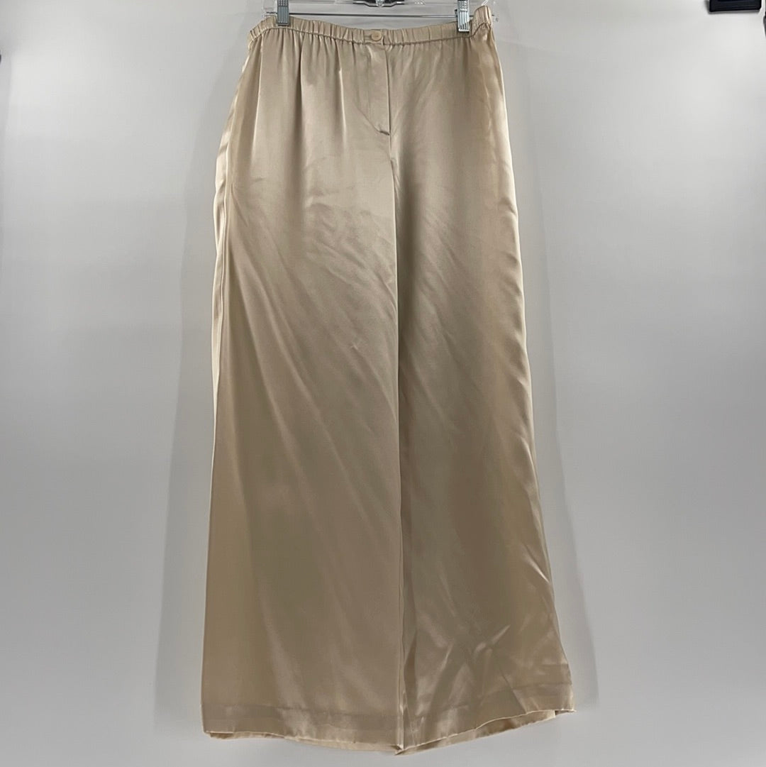 SAKS FIFTH AVE 100% silk champagne bottoms