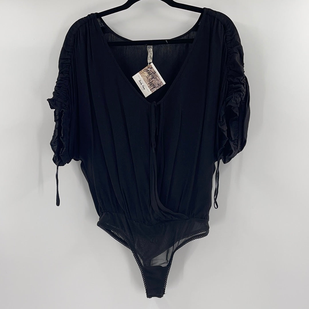 Intimately Free People Black Bodysuit (S)