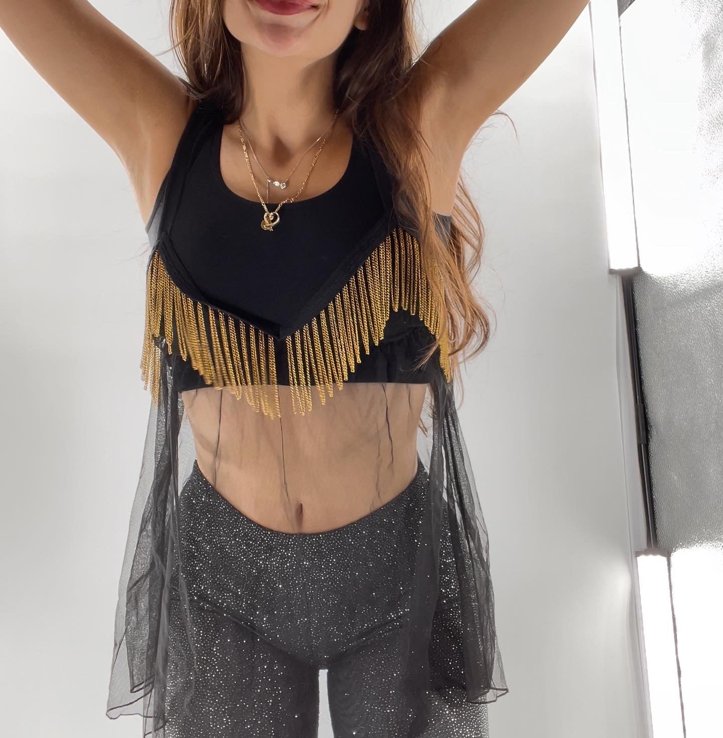Vintage Mesh and Fringe Babydoll (medium)