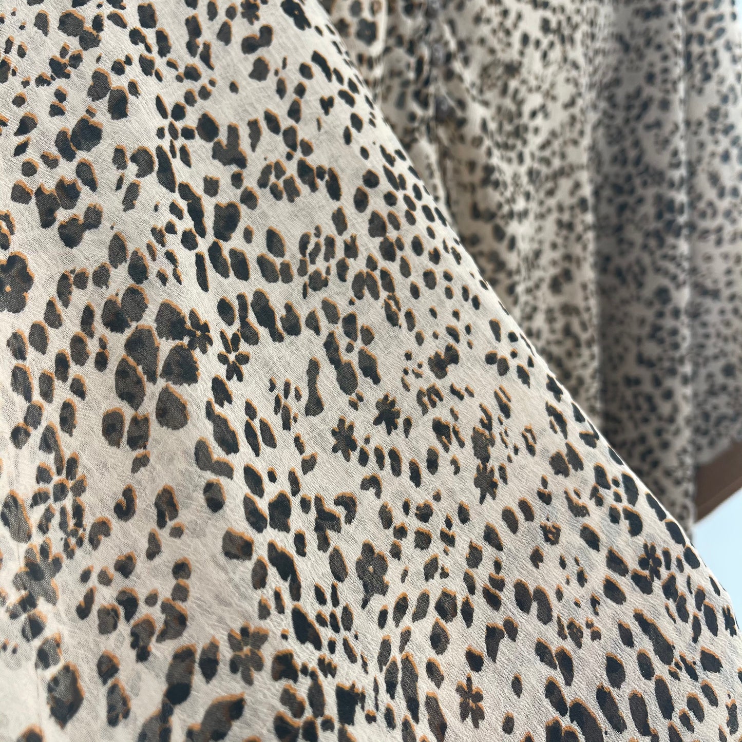 Free People Cheetah Print Blouse (S)
