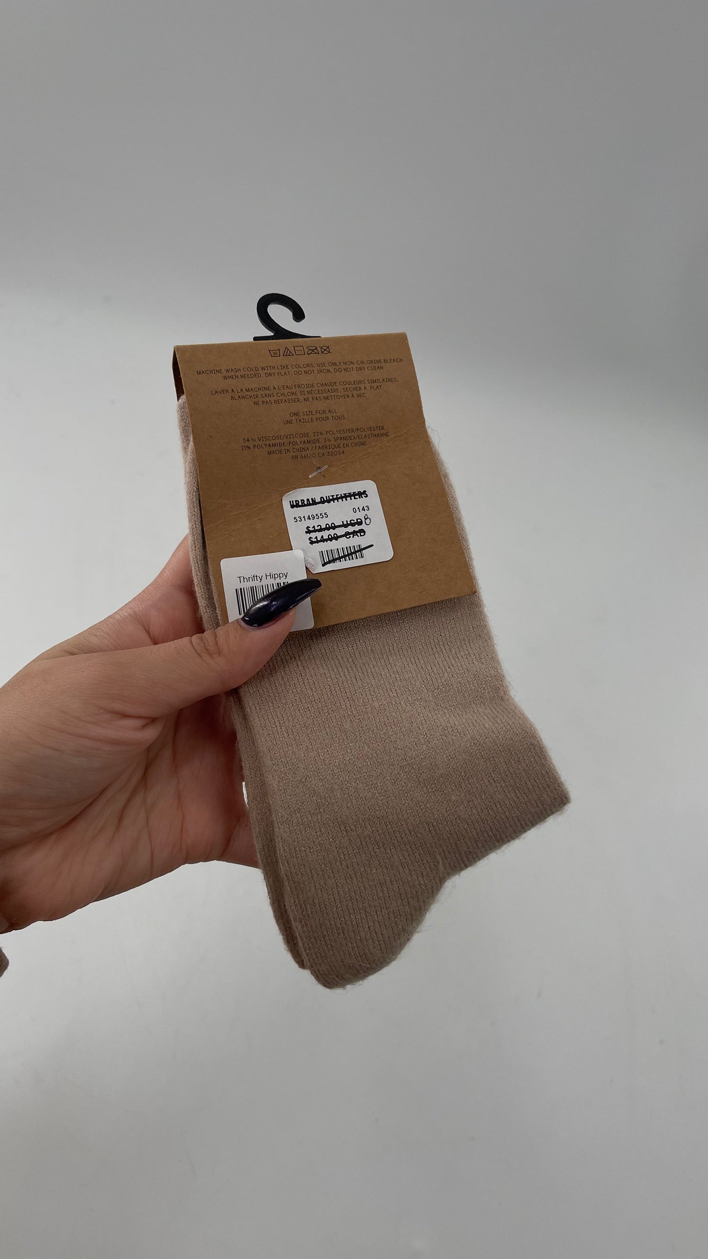 Urban Outfitters Tan Crew Socks