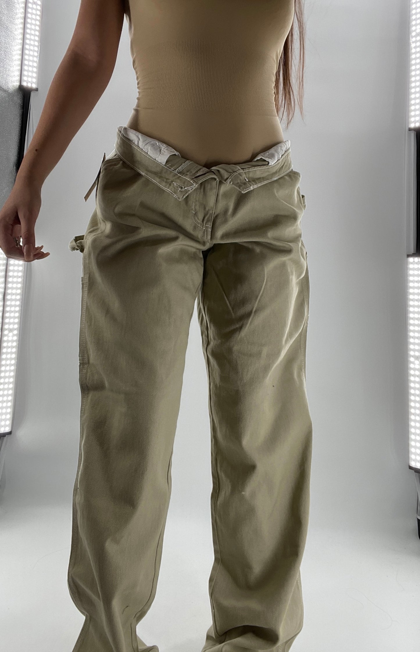 DICKIES Tan High Rise Relaxed Carpenter Pants (13/31)