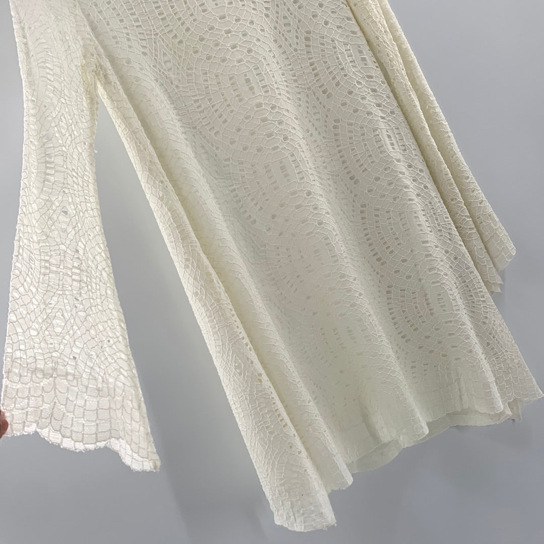 motel lace dress Motel Silvanna Lace Long Sleeve Mini Dress