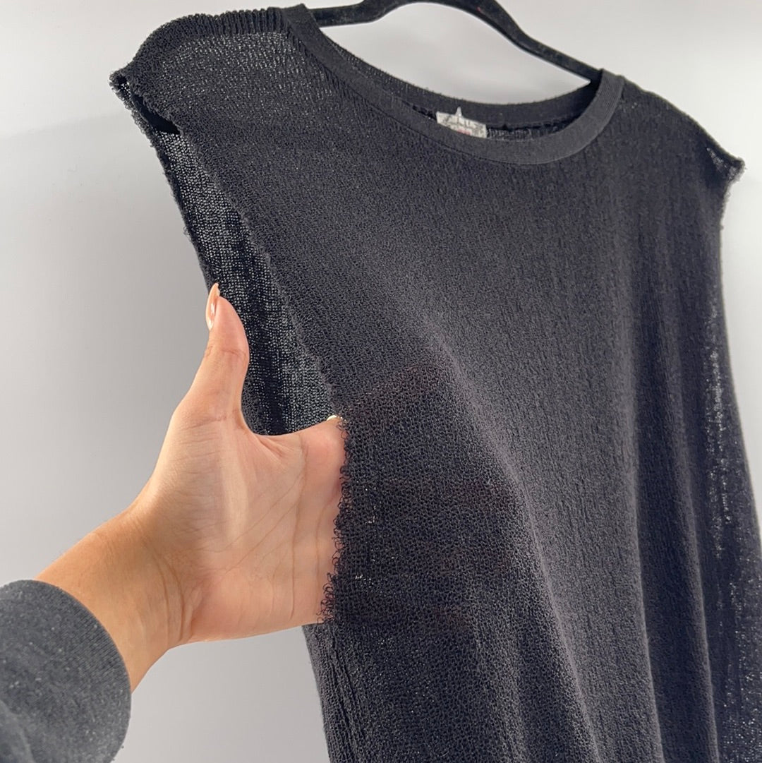 Intimately Free People Black Knit Bodysuit (XS)