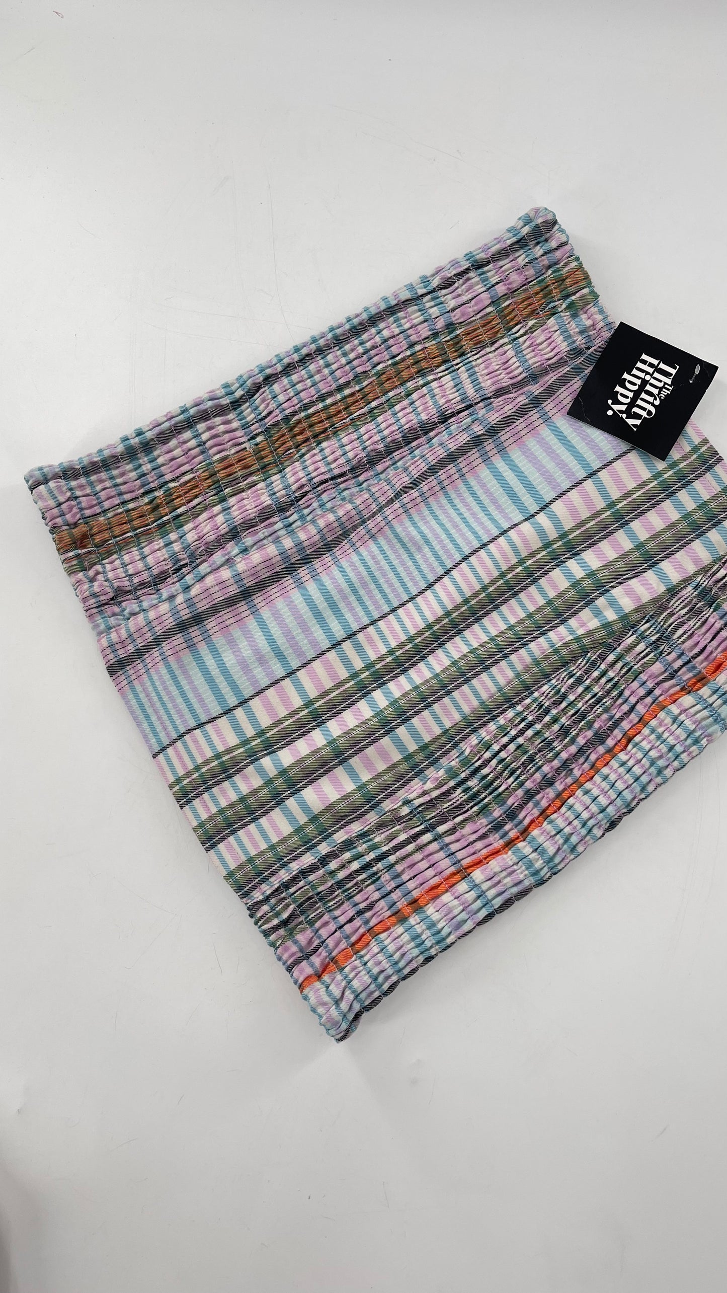 Urban Outfitters Plaid Hook and Eye Closure Front Skirt (Medium)