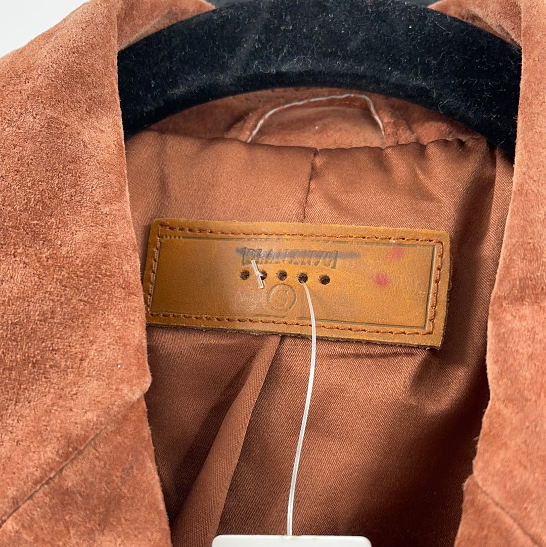 Anthropologie- Blank NYC - Cedar Cropped Suede Fringed Jacket With Front Buttons (Size S) *WITH TAGS*