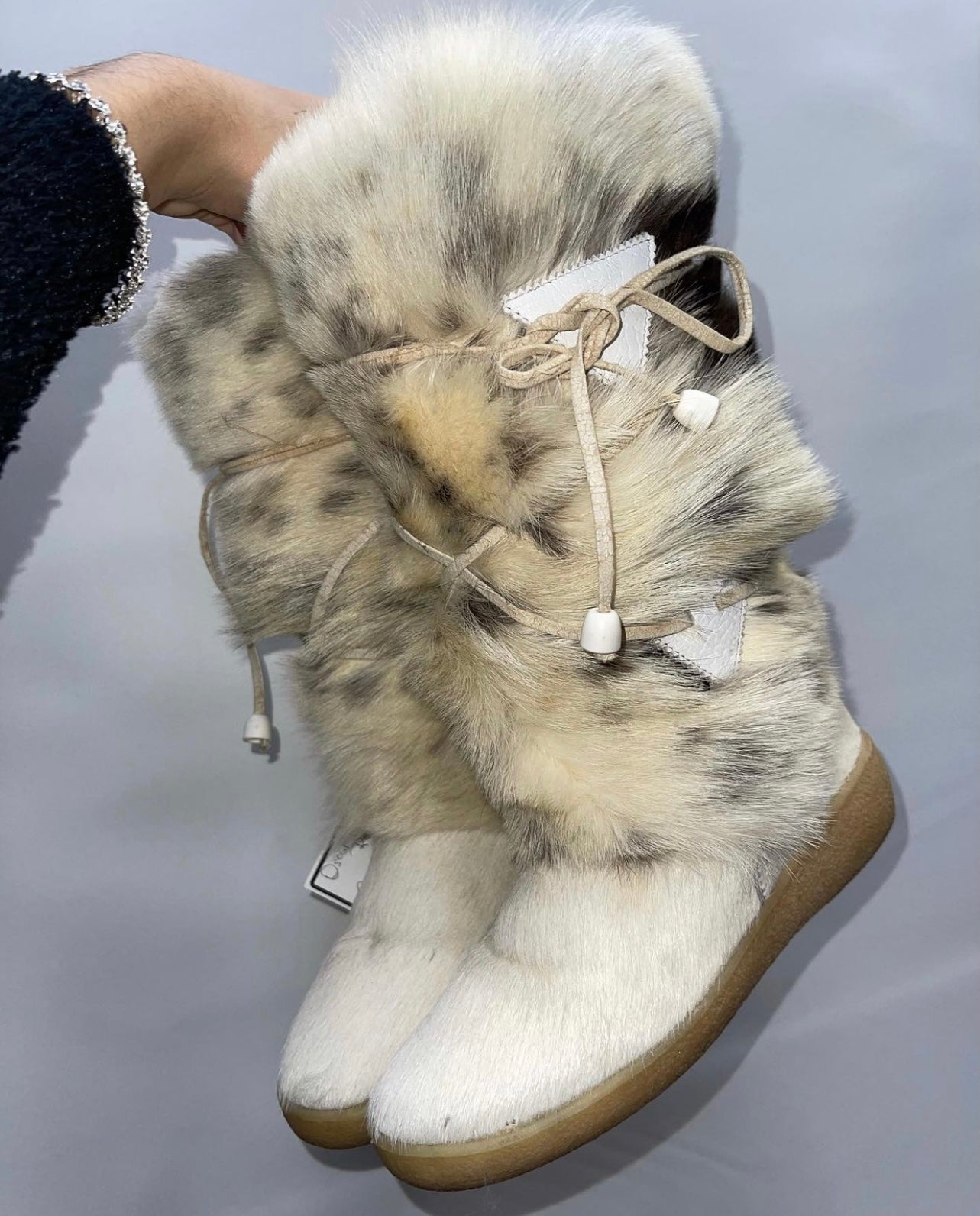 Oscar De La Renta Cow Hide Boots