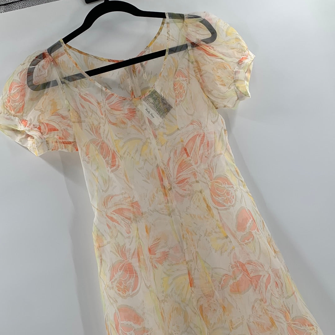 Urban Outfitters Voile Patterned Midi (S)
