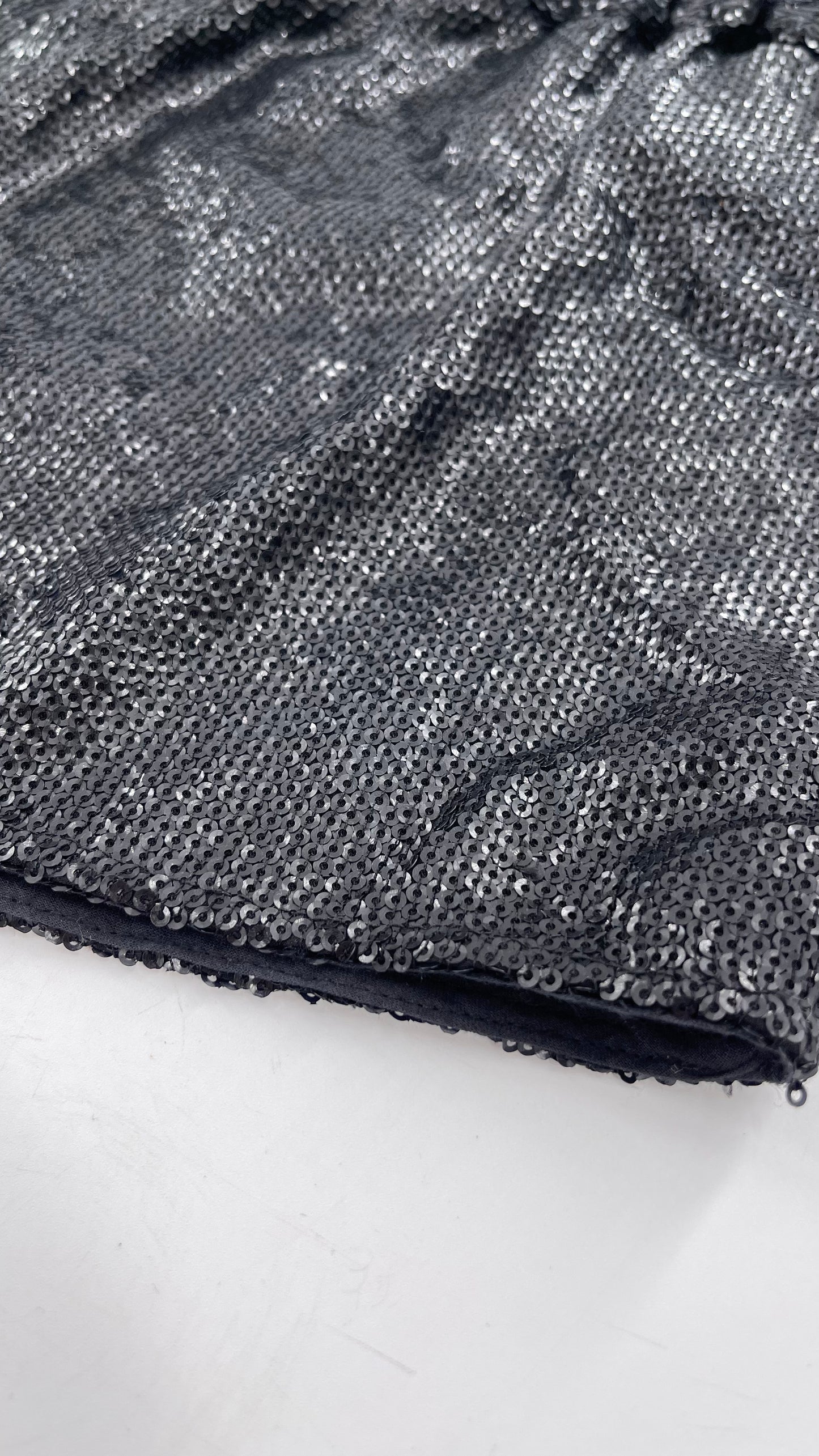 Urban Outfitters Silence And Noise Black Sequins Cocktail Party Shorts Size Med