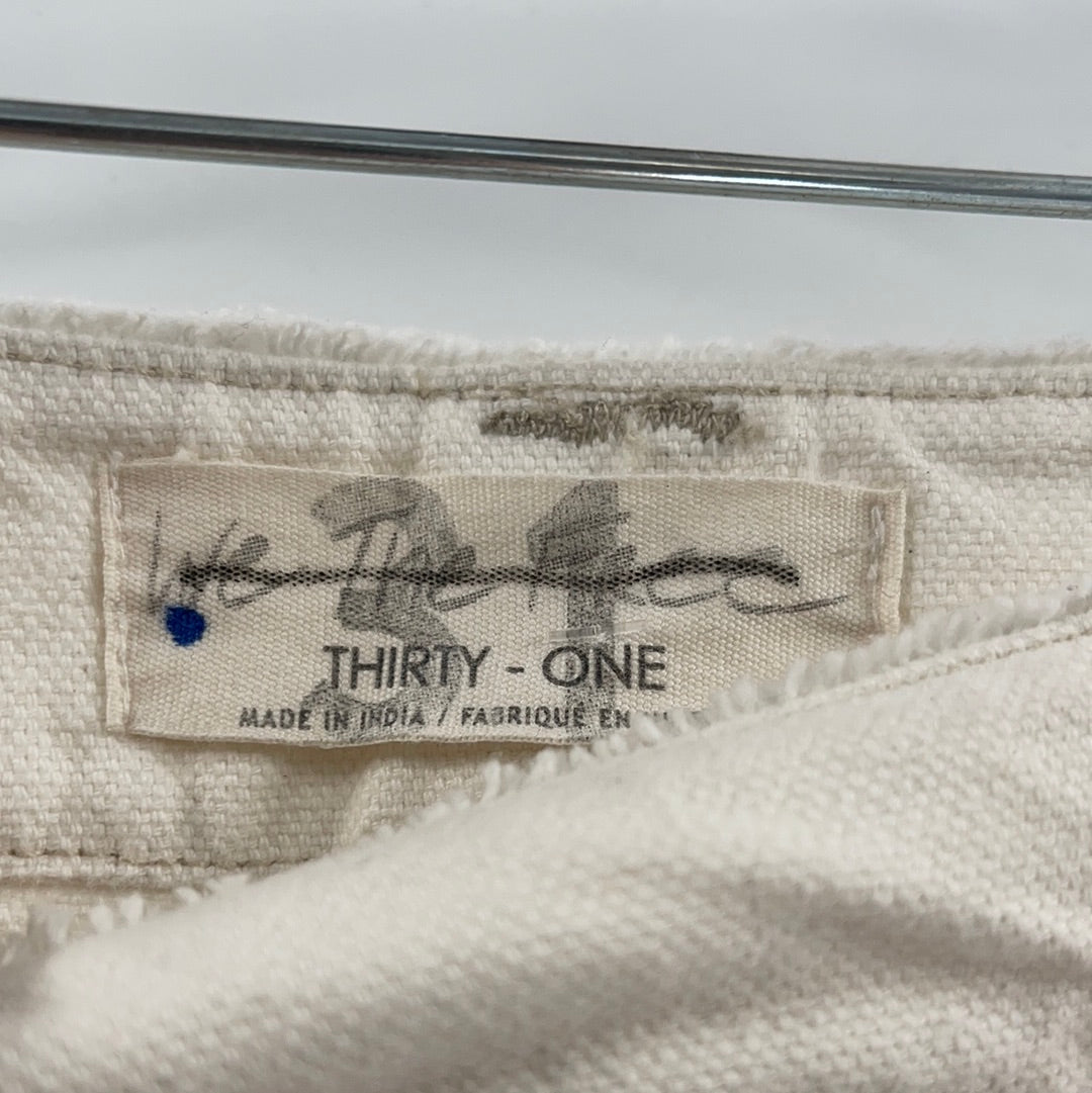 Free People Embroidered Pastel + Patchwork + Patches Jeans (Size 31)