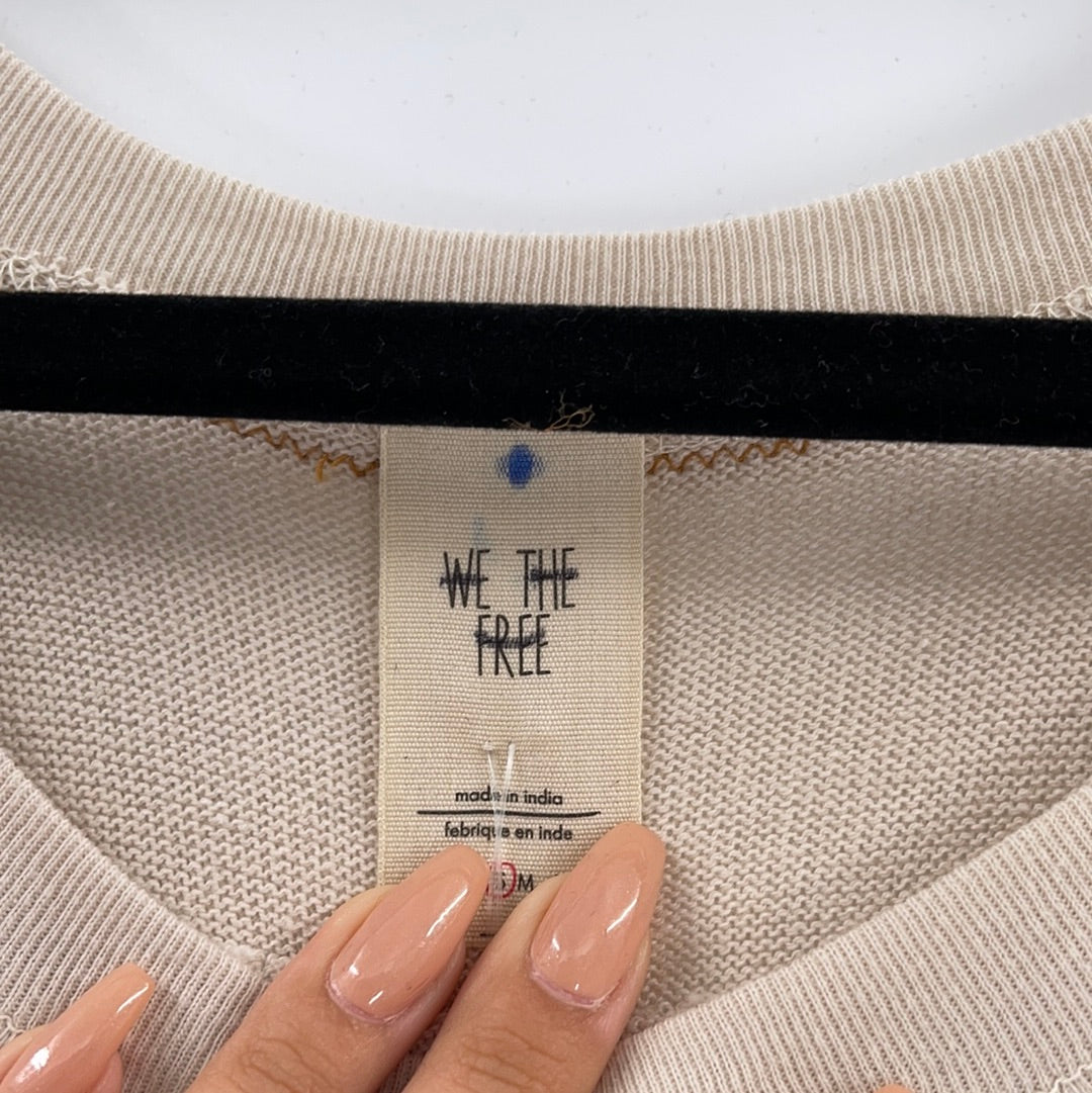 Free People Cotton Embellished Jersey