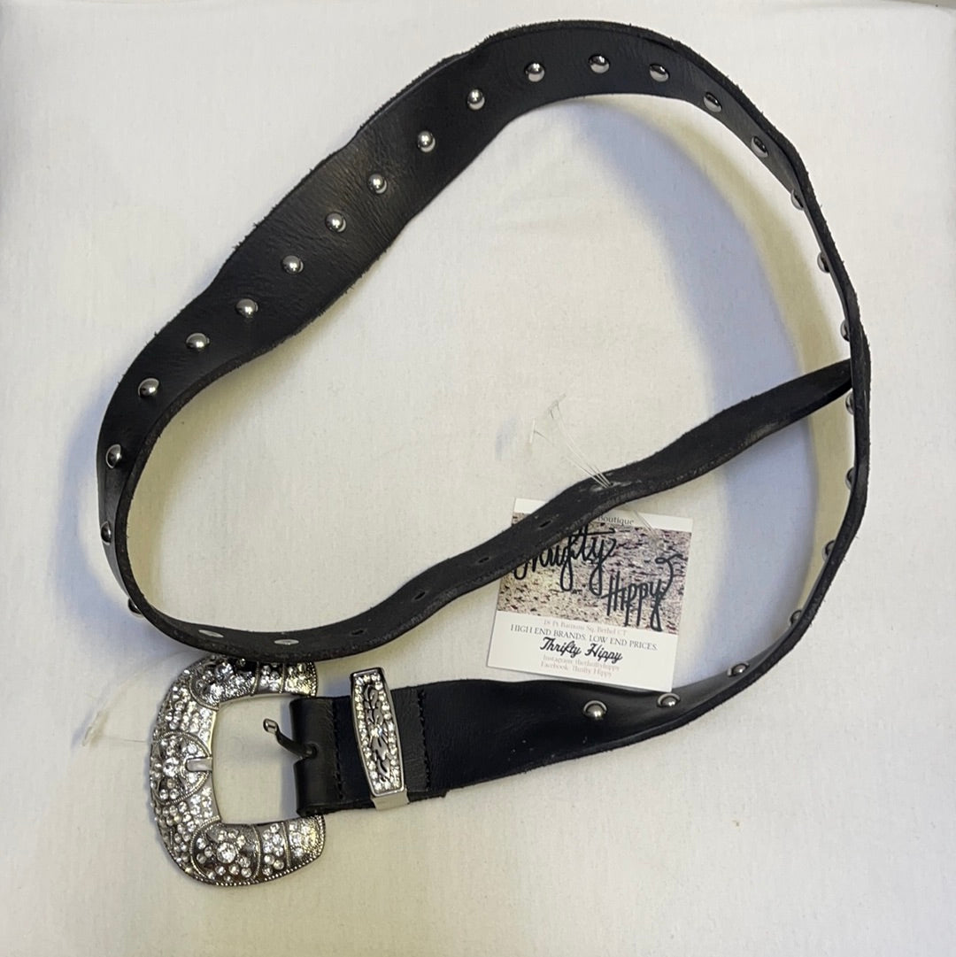 Free People Studded Belt Gem Encrusted Hoop