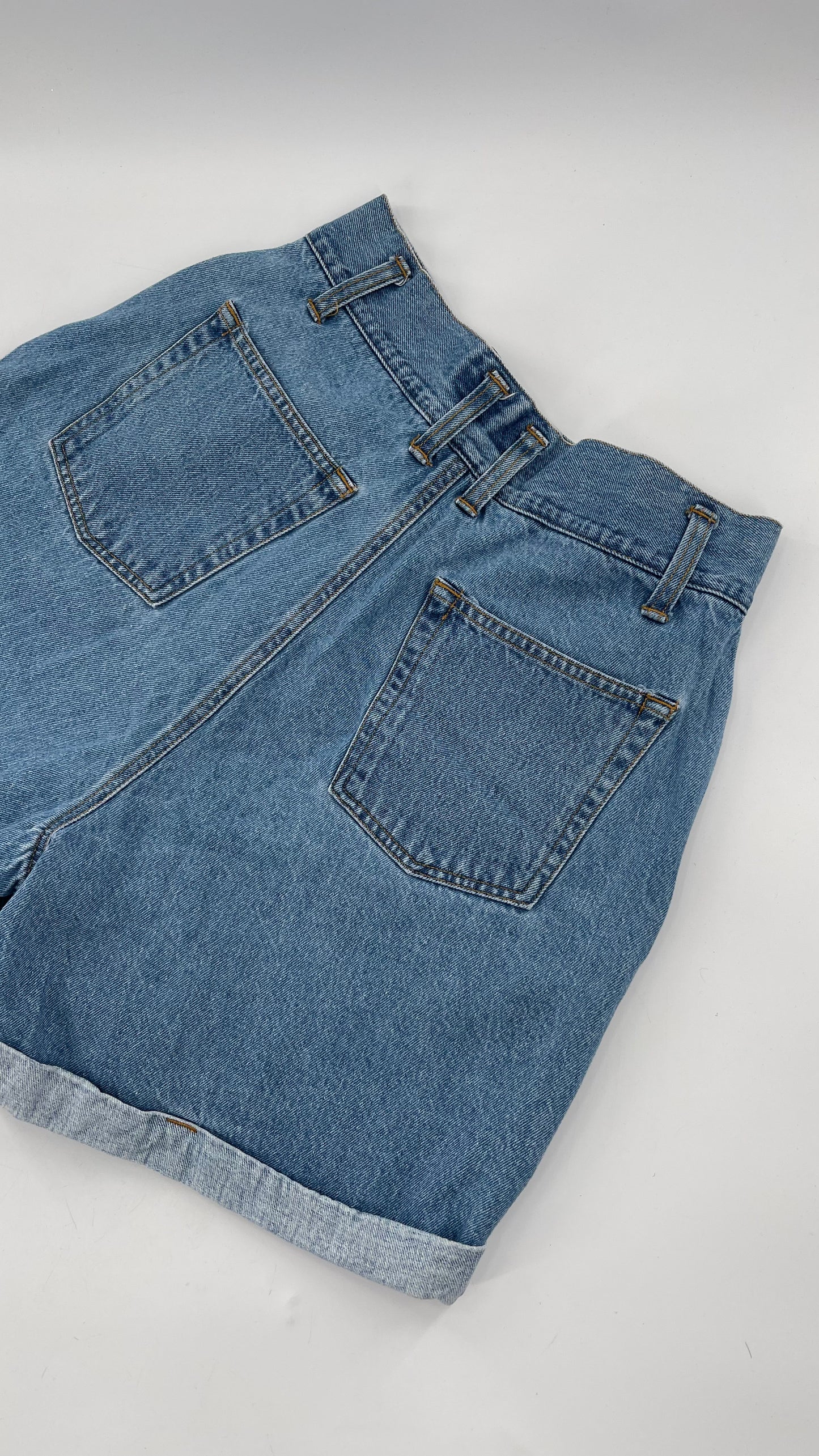 Vintage JG Hook 80s High Waisted Denim Shorts (10)