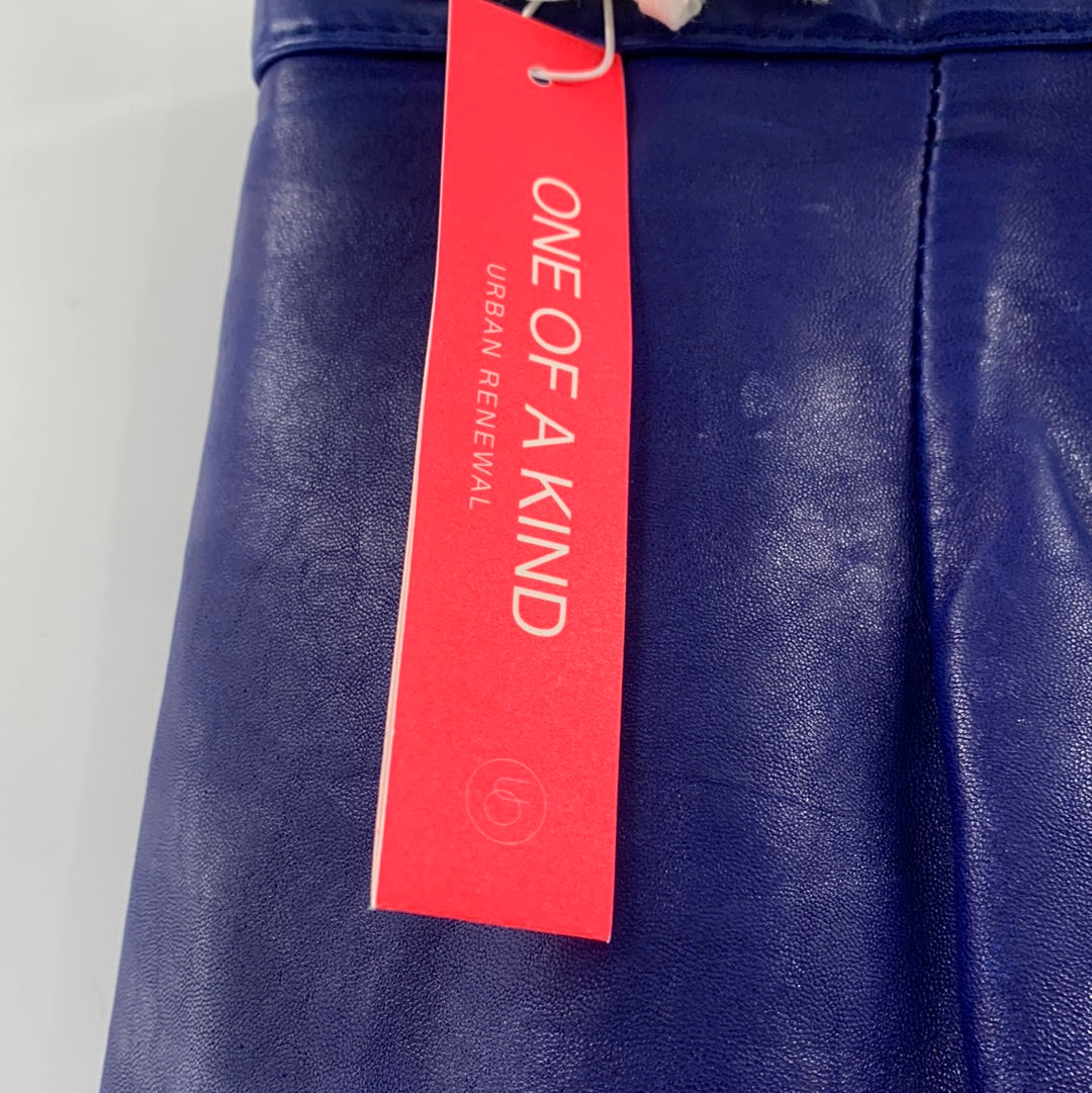 Urban Outfitters Indigo Leather Skirt (Sz6)