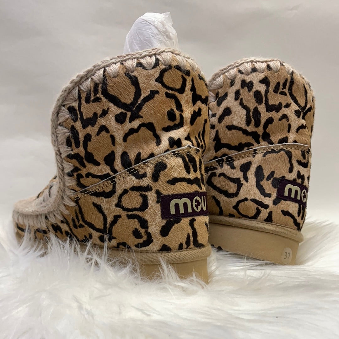 MOU Leopard Print Boots