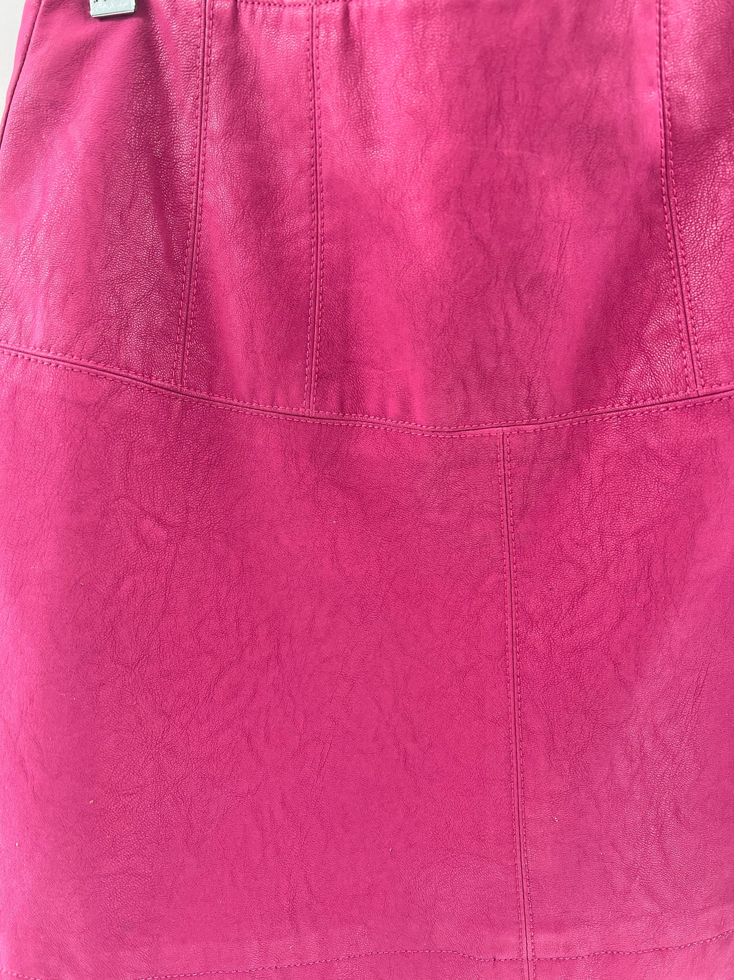 Free People - Vegan Leather Pink Mini Skirt (Size 0)
