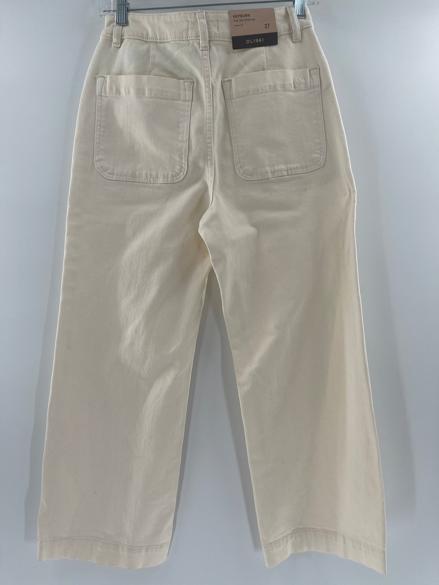D1 1961 White Anthropologie High Rise Wide Leg Jeans (Size 27)