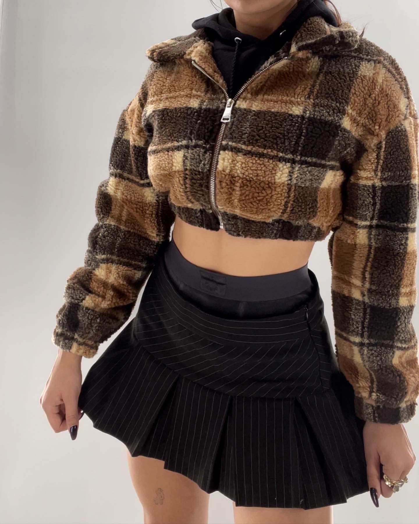 Cropped Teddy Sherpa Jacket