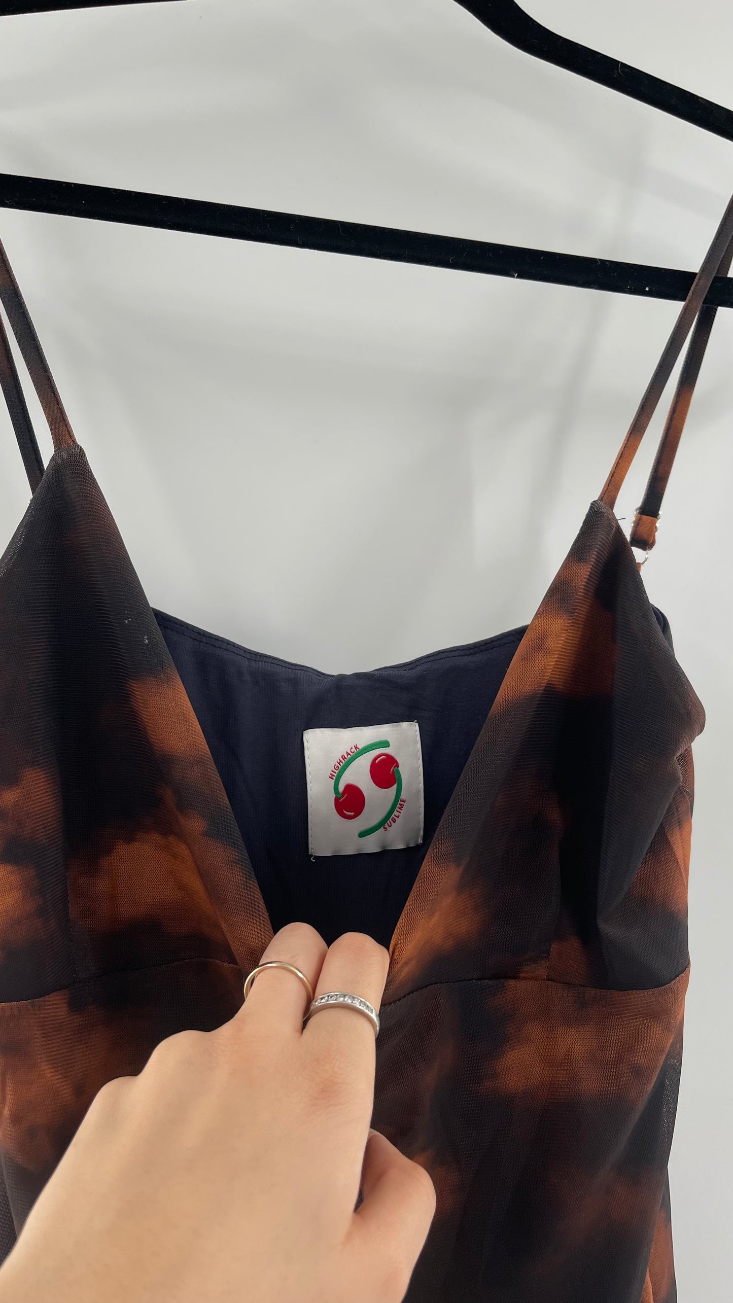 HighRack Sublime Rusted Clouds Mesh Slip Dress (Slip)