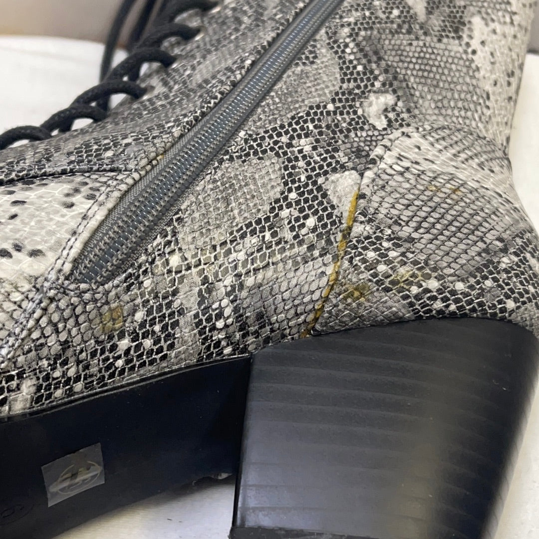 Coconuts by Matisse Snake Skin Patterned Zip Up Boots