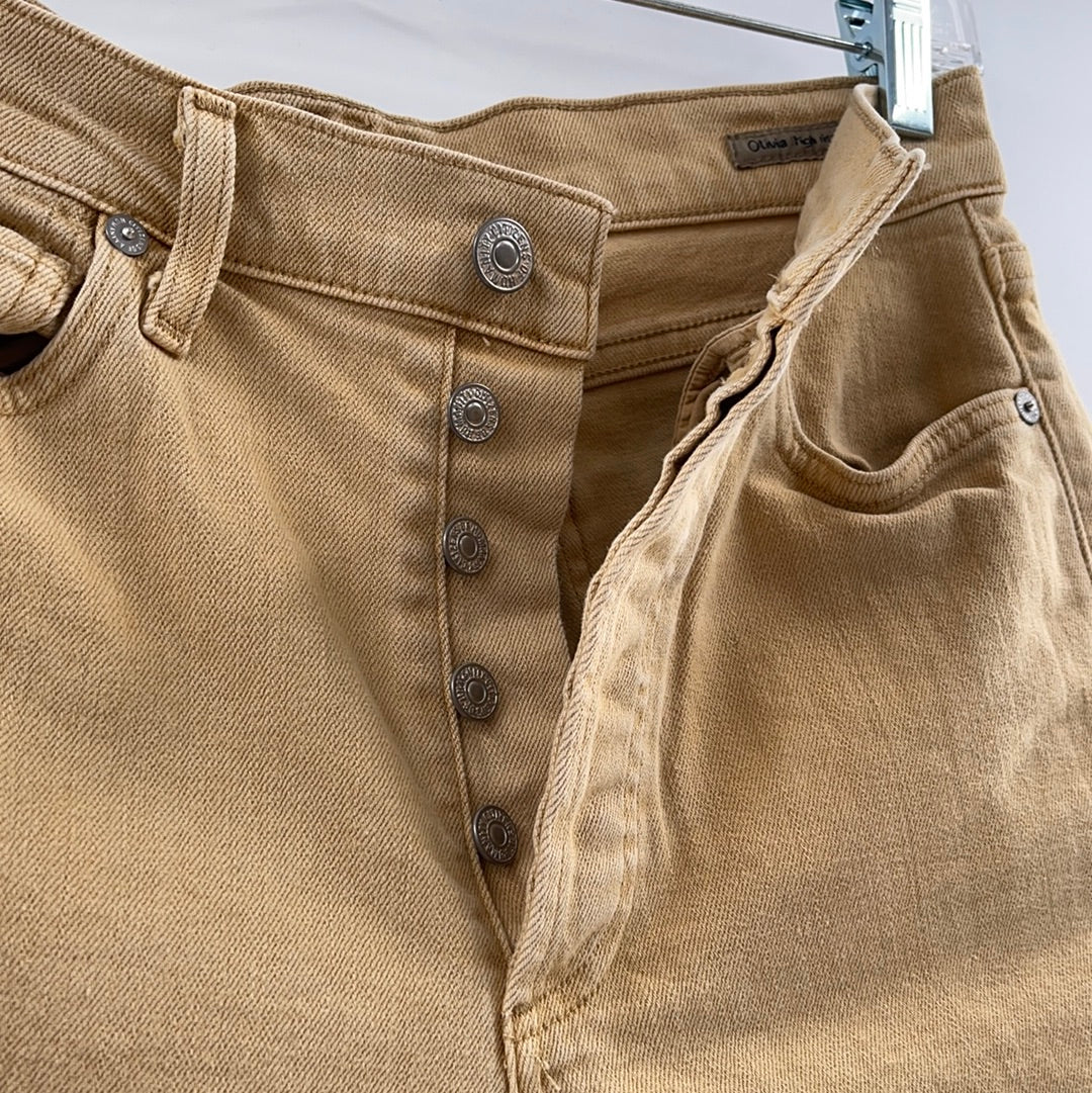 Citizens of Humanity Khaki/Sand Button Up Jeans (Size 27)