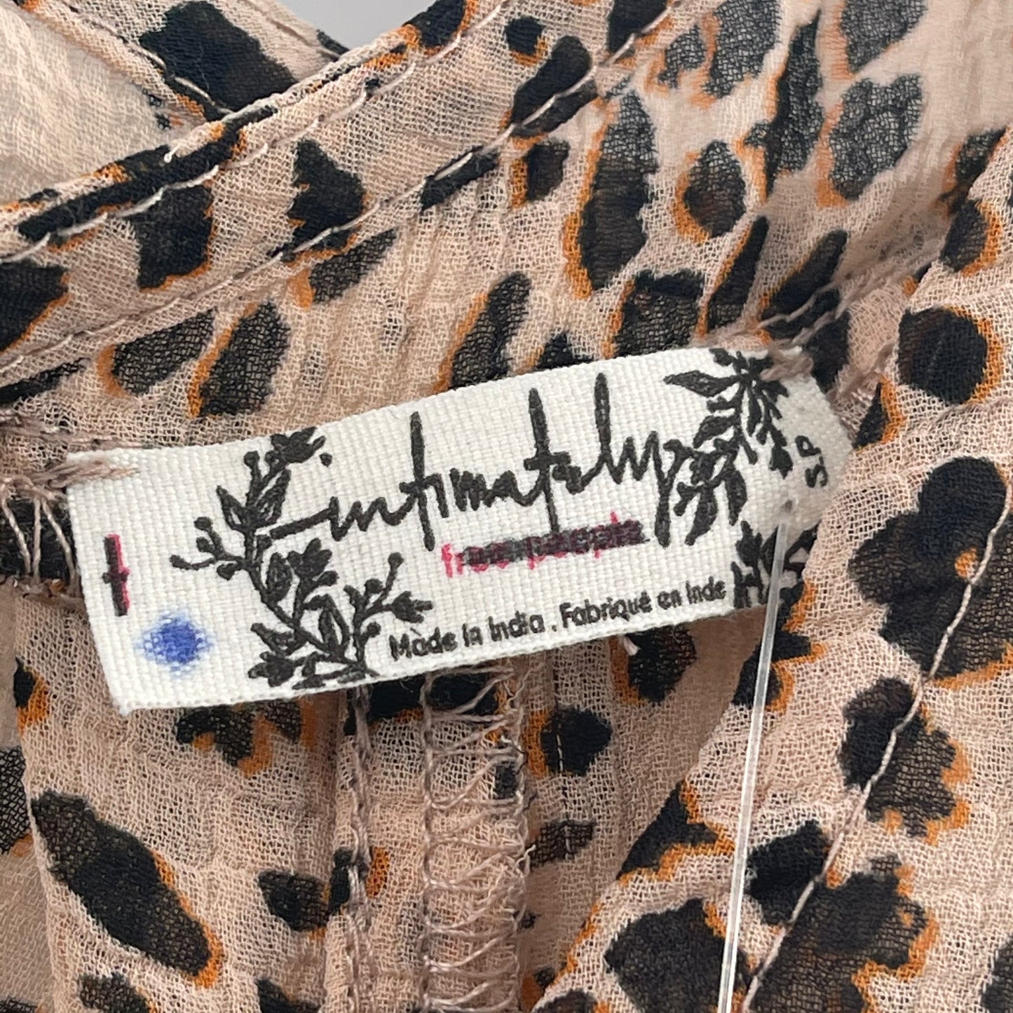 Free People Cheetah Print Blouse (S)