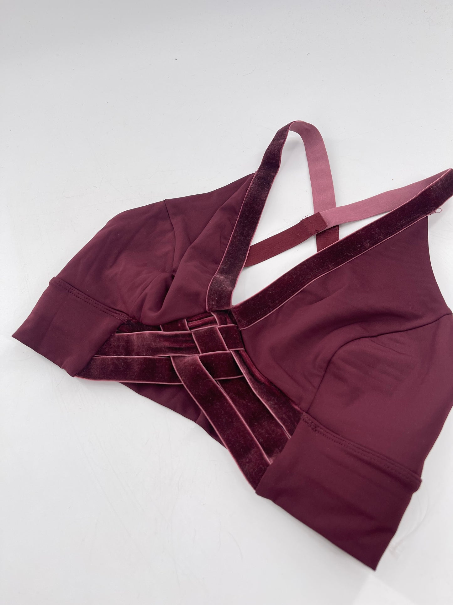 Free People Movement Burgundy Sports Bra (S)
