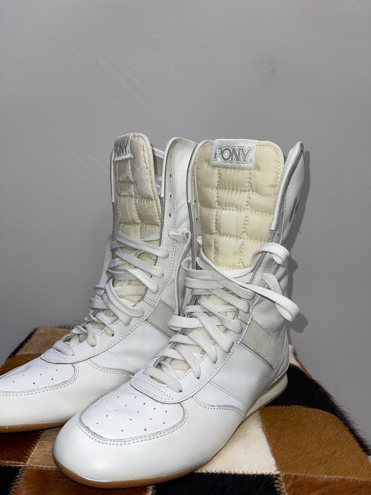 PONY Vintage High Top Sneakers