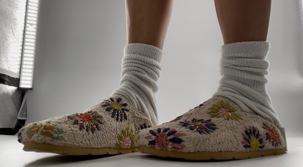 Free People Damon Crochet Mule in Tea Size 39.5